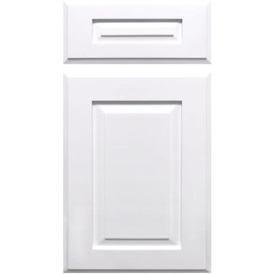 Kabinetti tal-kċina tal-pannelli mgħollija abjad